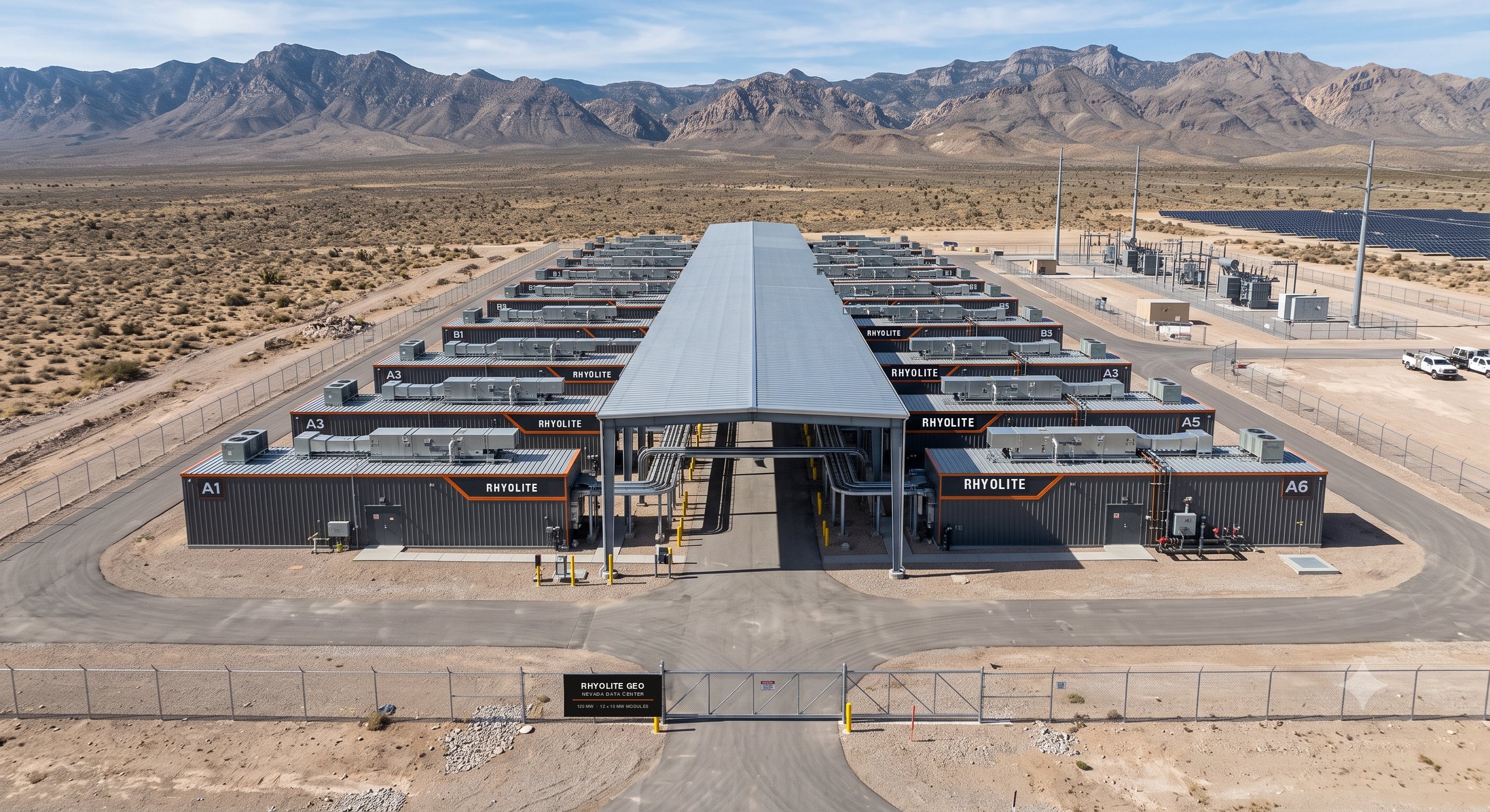Modular data center with its own generation