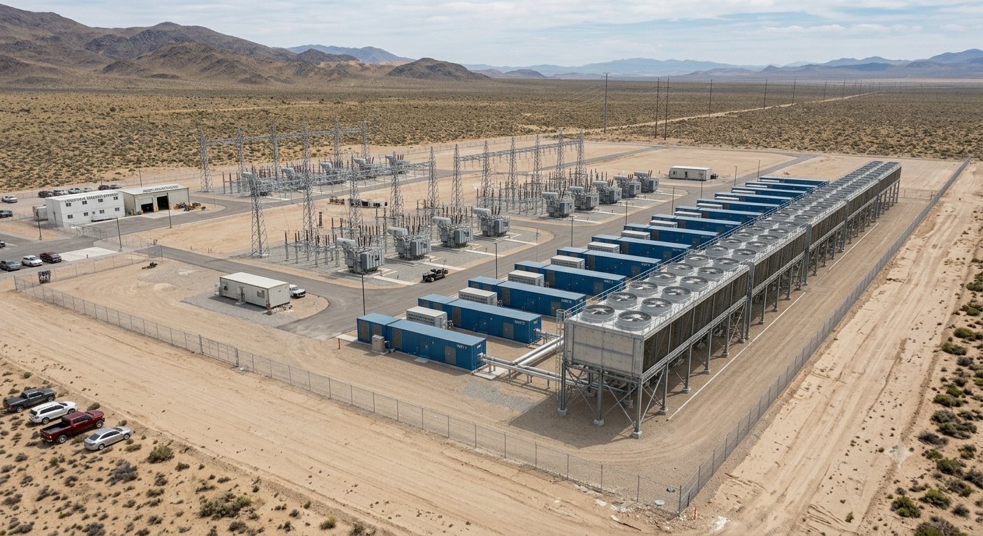 Modular power plant rendering